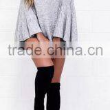 Runwaylover EY2346B New Style 2017 Ladies Fashion Flare Sleeve Knitted Turtleneck Blouse thumbnail-1