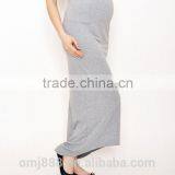 Plus Size Women Plain Long Maxi Maternity Skirt thumbnail-2