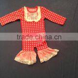 2015 Hot Sales Knitted Cotton Long Sleeve Baby Rompers With Bib QL-61 thumbnail-5