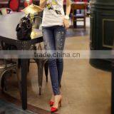 Middle Waist Women Pencil Pants Skinny Outdoor New Pattern Jeans Pants thumbnail-1
