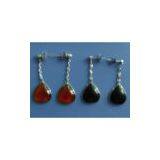Sell Agate and Sandal Wood Earbobs thumbnail-1