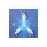 Personalized Promotional Gifts PVC, METAL Material White Led Flashlight Key Chains