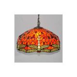 Tiffany chandelier classic European art of dragonfly pattern pastoral personality den restaurant chandelier