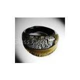 Classic Handmade Glass Rings Jewellery With Gold Tinsel Wedding Gift thumbnail-1