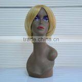 High Quality 2016 New Fashion Pink Wavy Short Bob Wig For Female Model thumbnail-1