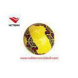TPU Hand Stitched Soccer Ball Size 5 With Rubber Bladder , Red and White Soccer Ball