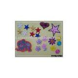 Embroidered Patch , Badge , Colorful Star Embroidery thumbnail-1