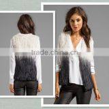 YR554 Fashion Women Short Style 1*1 Knit Rabbit Fur Vest Wholesale and Retail all Accept~Degrade~~