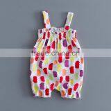 Summer Girls Baby Floral Romper Clothes Newborn Baby Printed Jumpsuit thumbnail-3