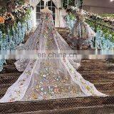 LS00147 Best Selling off Shoulder Lace Applique Luxury Baby Laced Flower Girls Dresses thumbnail-5