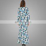 Muslim Women Abaya Printing Baju Kurung in Malaysia Fashion Baju Melayu Designs thumbnail-4