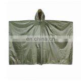 Lightweight Outdoor Green Nylon Hiker Rain Poncho thumbnail-3