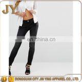 Jeans Wholesale Price Raw Cut Hem Jeans Skinny Fit Pants Women Trousers Make in China thumbnail-2