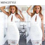 Sundress Cheap Wholesale Ladies Fashion Sleeveless Summer Dresses New Sexy Women Formal Cocktail Prom Party Lace Dress thumbnail-1