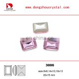 Special Color Rose Crystal Rectangle Fancy Loose Stone Bead