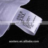 silk clothing labels washing care label woven satin label for baby clothes