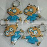 Hot Sale Promotion Item Custom Design Soft Pvc Keyring,rubber Keychain