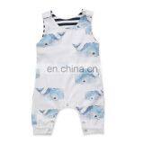 2020 Newborn Summer Baby Kids Romper Sleeveless Whale Print Shorts Toddler Rompers Baby Romper Printed Infant Bodysuit thumbnail-7