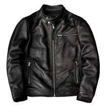 2021NEW FASHION WASHED MEN'S GENUINE COWSKIN LEATHER JACKET FACTORY HOT SALE thumbnail-1