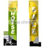 Knitted Polyester Custom Printing Banner Feather Beach Flag thumbnail-1