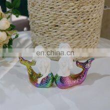 Handmade Mermaid Beautiful White Sublimation Art Ornaments Luxury Ceramic Home Decoration Accessories Pieces thumbnail-4