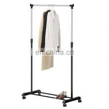 Simple Houseware Standard Clothes Rolling Rack Heavy Duty Clothing Rod Garment Rack