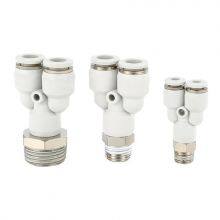 Male Thread Y Type PX4mm-12mm OD Hose Tube One Touch Pneumatic Fitting thumbnail-3