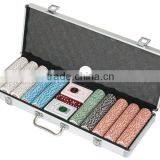 1000pcs Dice Poker Chip Set in Silver Round Corner Aluminum Case for Casino thumbnail-3