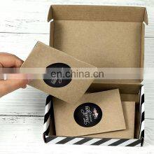 OEM Luxury Custom LOGO Eco Friendly Black White Mailer Boxes Under Wear Night Clothes Packaging Corrugated Shipping Box thumbnail-3