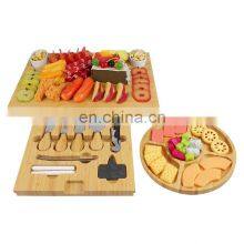 Wholesale Large Charcuterie Bamboo Wood Cheese Board Set For Parties thumbnail-1