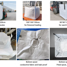 Cross Corner Loop Option (Lifting) 1 Ton Woven pp Fibc Super Container Bag 1000kg thumbnail-1