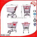 China Manufacturer Metal Hand Push Trolley