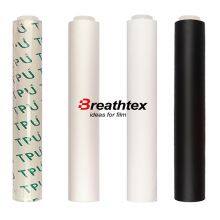China Manufacturer Cheap Price Low Breathable Waterproof White TPU Membrane Breathable Laminated TPU Polyurethane Film thumbnail-4
