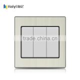 Latest Products In Market CE Certificated 3 Gang 250V Electrical Touch Wall Switches