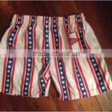 Mens American Flag Swim Trunks With Custom Logo