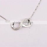 Elegant 925 Silver 8 Shape Pendant Chain 2016 Factory Wholesale thumbnail-3