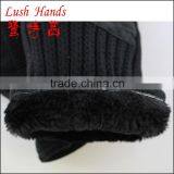 2016 Men's Woolen Gloves With Wrist Belt for Wholesale thumbnail-2