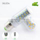 5730 E27 E14 LED Lamp 5730SMD LED Lights Led Corn Bulb 24 36 48 56 69 72Leds Chandelier Candle Lighting Pendant Light 10pcs Lot thumbnail-2