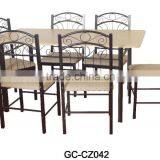 High Quality Modern Glass Philippine Dining Table Set thumbnail-1