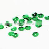 Green Round Loose Bulk Cup Spangle Sequin Paillette With Hole thumbnail-1