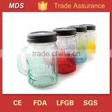 Colour Vintage Drinking Glass Mason Jar Sipper With Screw Cap Supplier's Choice thumbnail-1
