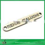 Sinicline Flat Bronze Brand Metal Label With Two Holes