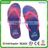 Spain Customized Sunset printing rubber flip flops