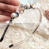 Lovely Flower and Pearls Adult Headband Hair Bands for Women thumbnail-4