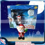 Novel design good quality christmas toy remote control helicopter flying Santa Claus 2015 hot christmas crafts