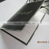 Hot Stamping Black Matte Booklet Card Holder Printing