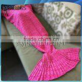 Handmade Knitted Mermaid Tail Blanket Crochet Wrap Mermaid Blanket Crochet Pattern thumbnail-2
