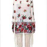 New Arrive Printing Long Design With Tassels Beach Dress Camilla Kaftan thumbnail-1