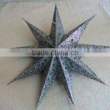 Paper Star Lanterns Glitter Printed