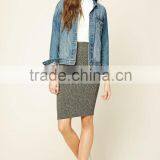 New Arrival Elegant Bodycon Mature Lady Pencil Midi Skirt thumbnail-4